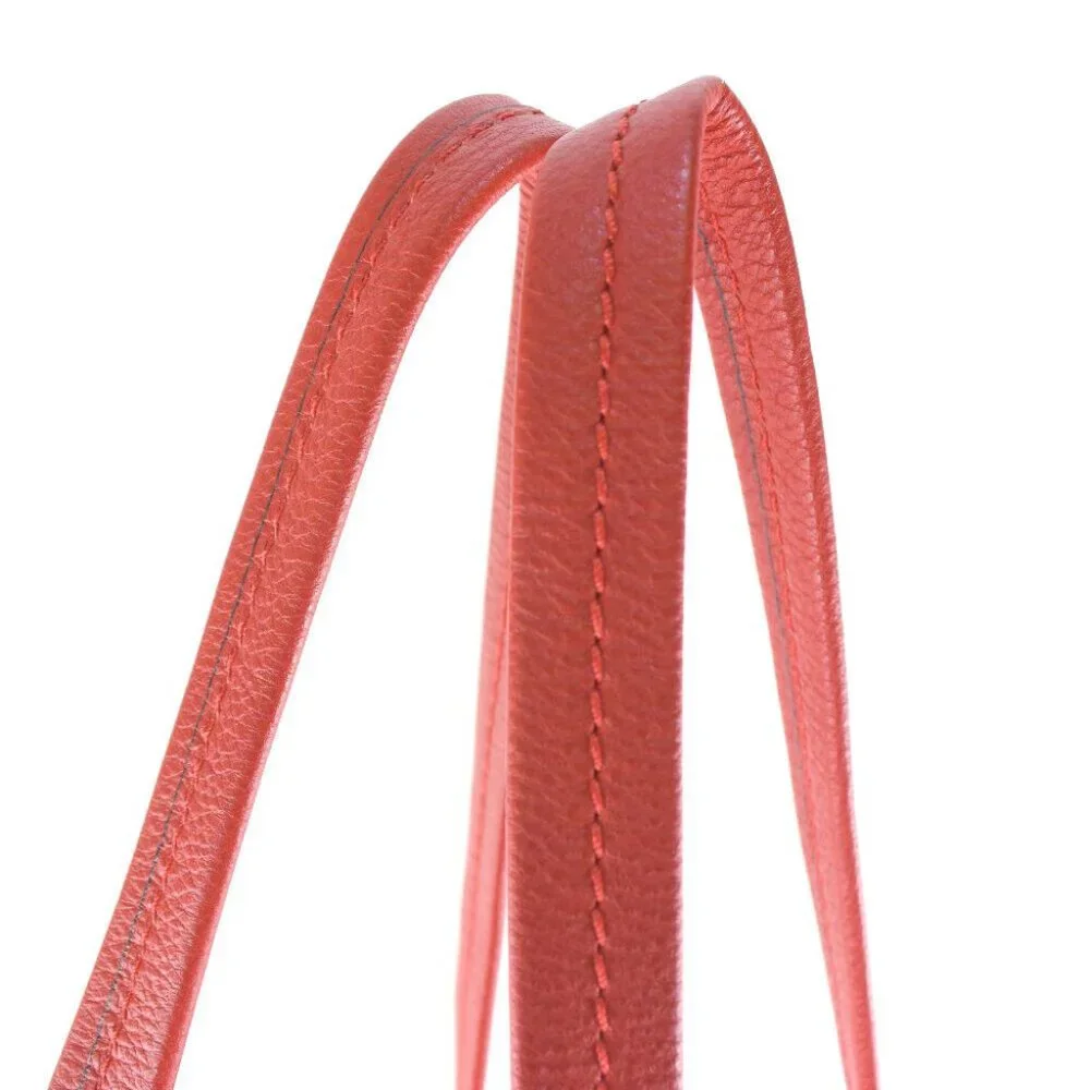 CELINE With porch Hippo phantom Tote Bag Red Calfskin Women